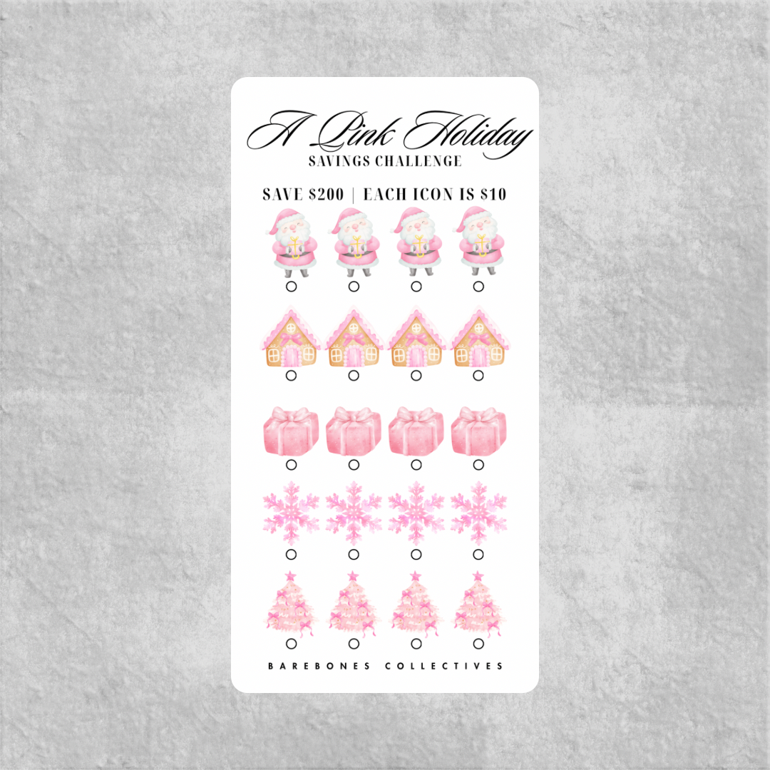 A Pink Holiday Savings Challenge Save $200