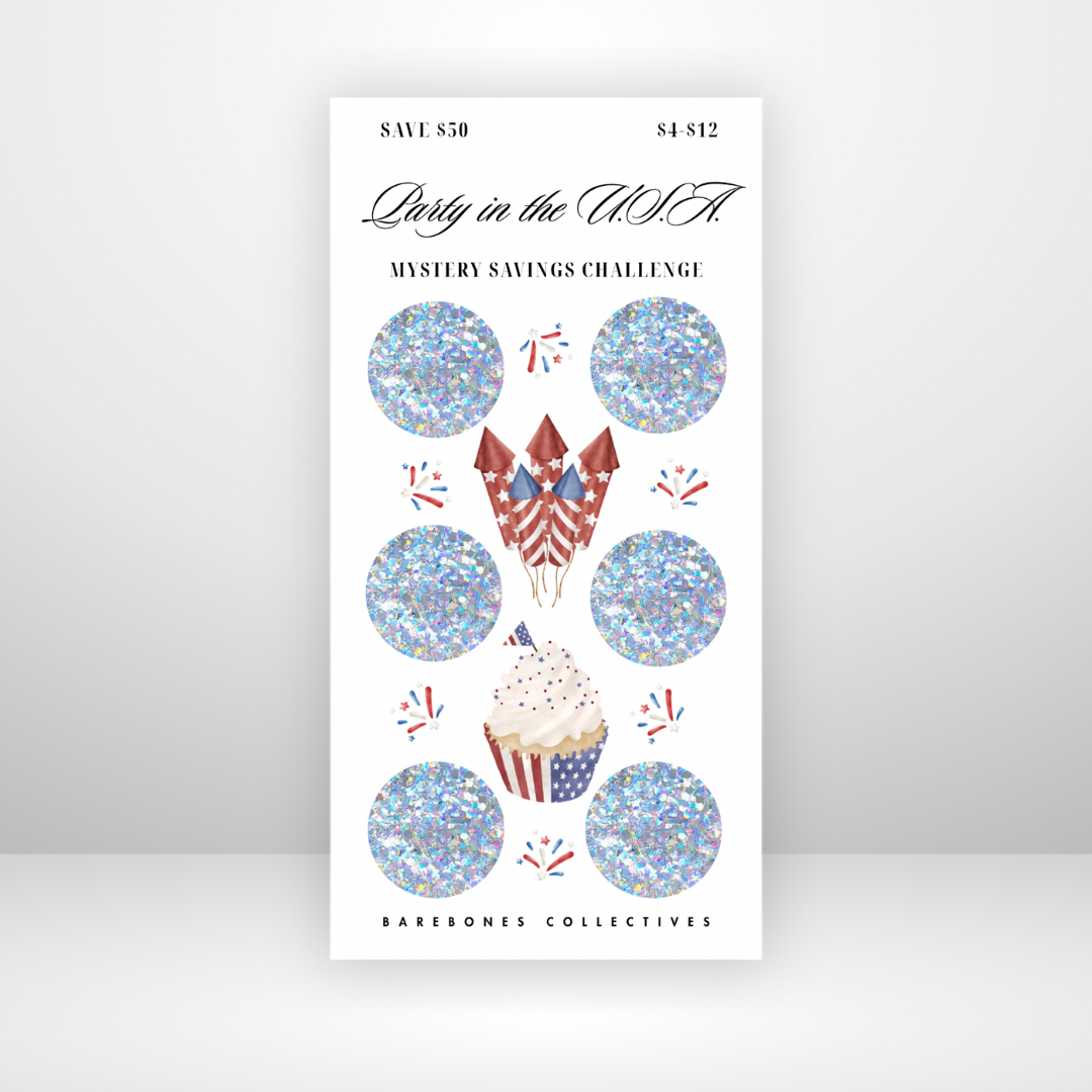 Party in the USA Mystery Scratch Off Savings Challenge Save $50