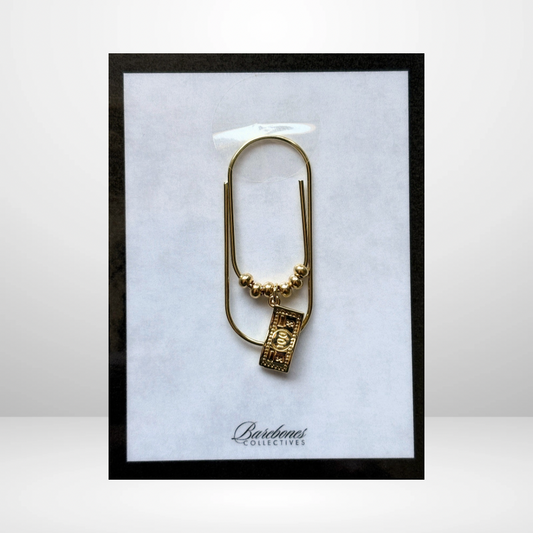 Money Manifest Paper Clip Charm