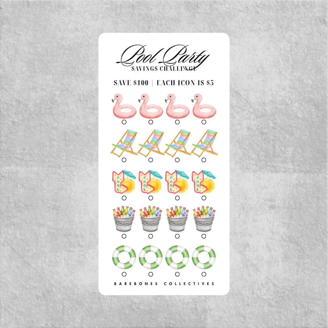 Pool Party Savings Challenge Save $100