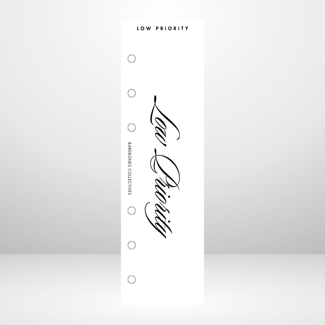 Low Priority Personal Size Binder Bookmark