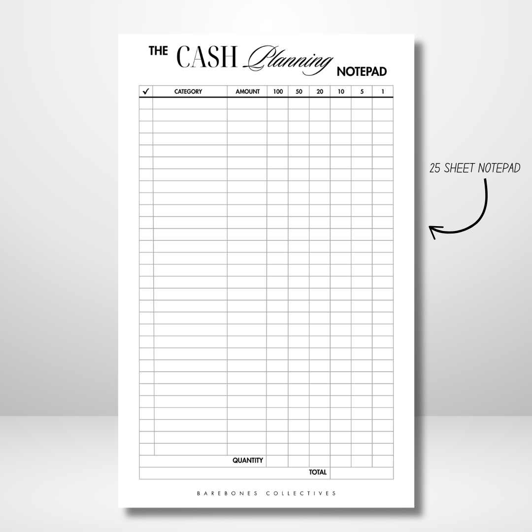 The Cash Planning Notepad