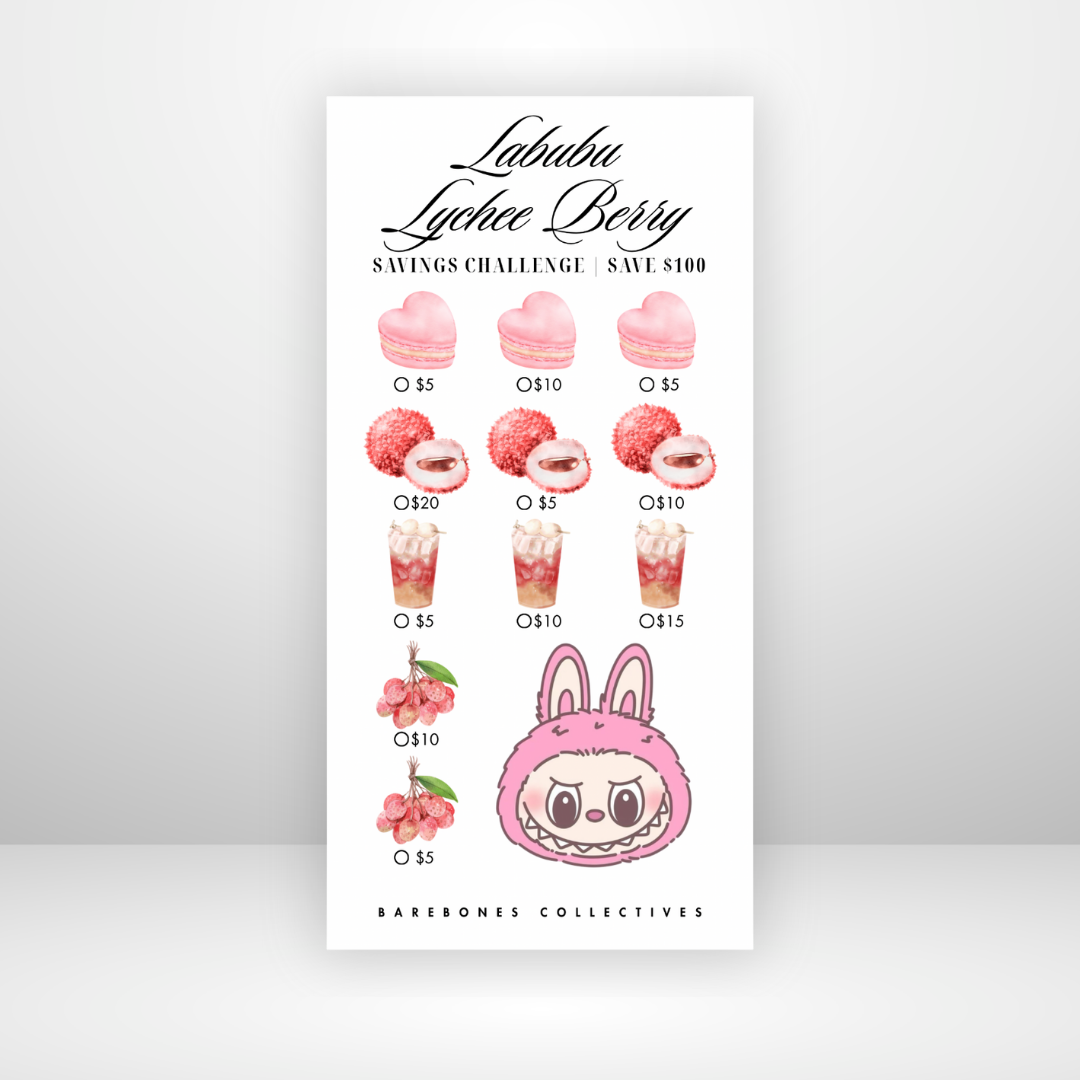 Labubu Exciting Macaron Savings Challenges Save $100