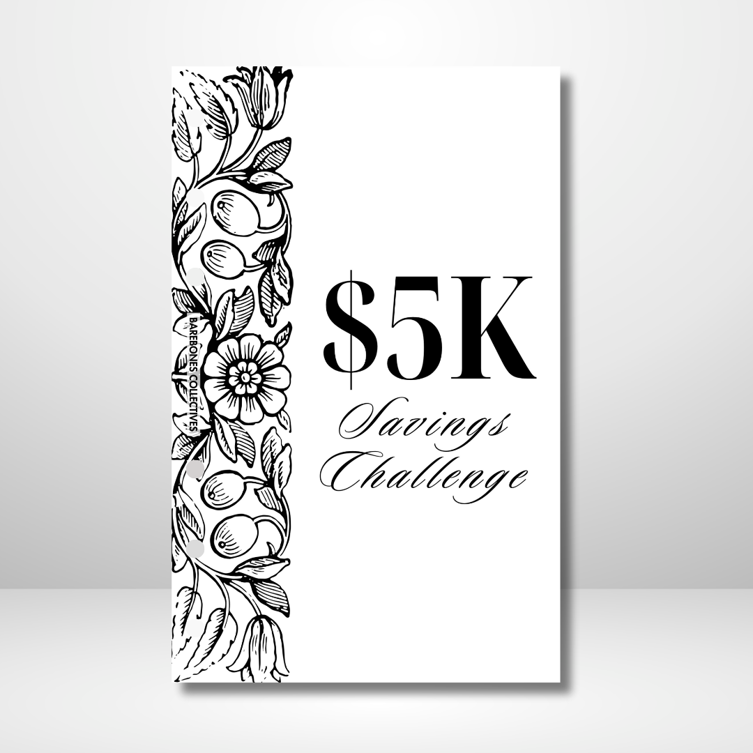 Save $5k Traditional Savings Binder