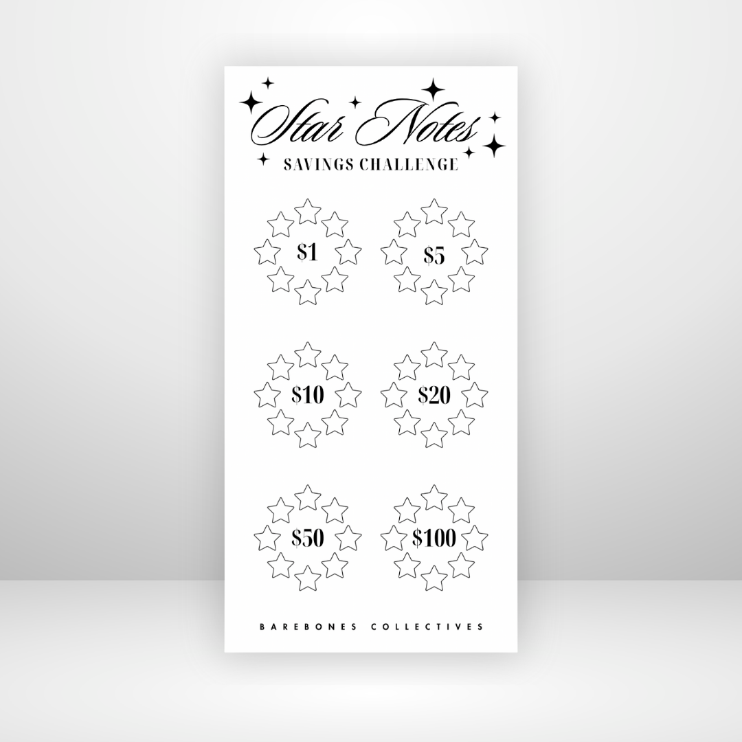 Star Note V.1 Savings Challenge