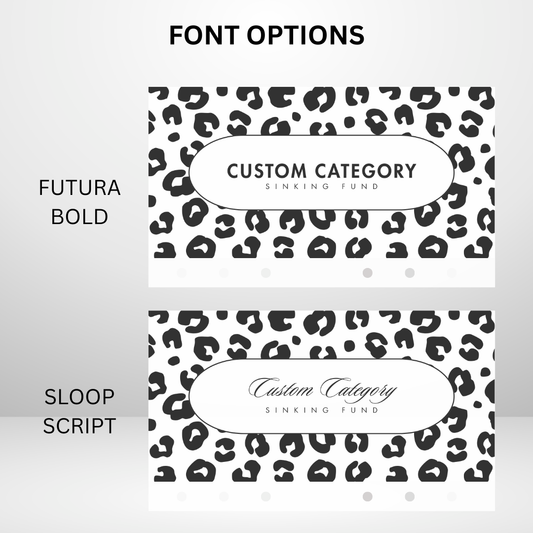 Leopard Print Handmade Cash Envelope Personal Size Set of 3