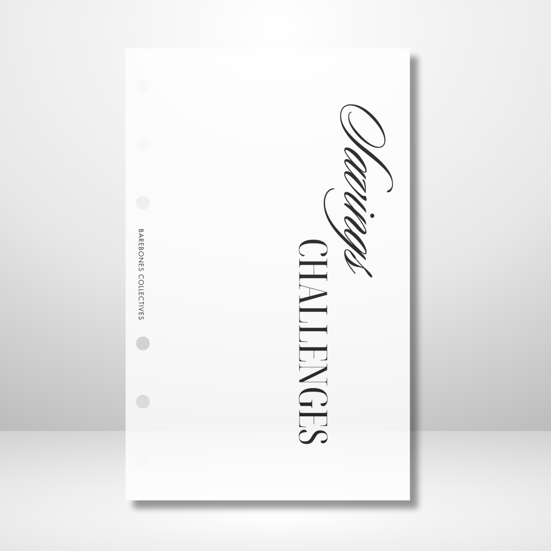 Savings Challenges Matte Vellum Dashboard