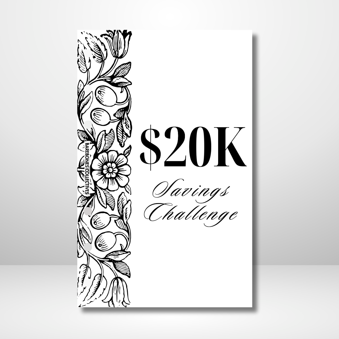 Save $20k Traditional Savings Binder Bundle