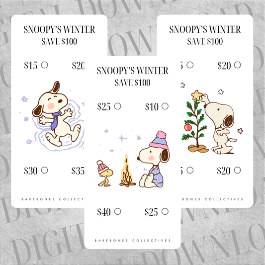 Snoopy's Winter Savings Challenge Set DIGITAL DOWNLOAD