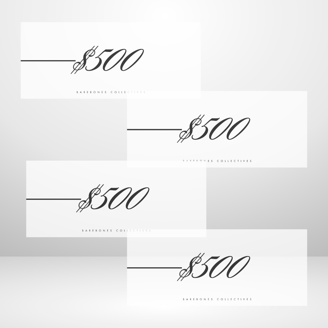 Fancy Font $100-$20,000 Set of 4 In the Bank Cash Place Holders