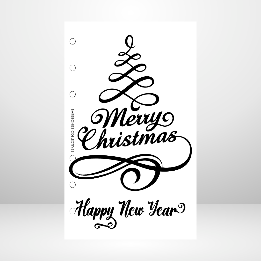 Merry Christmas and Happy New Year Matte Vellum Dashboard