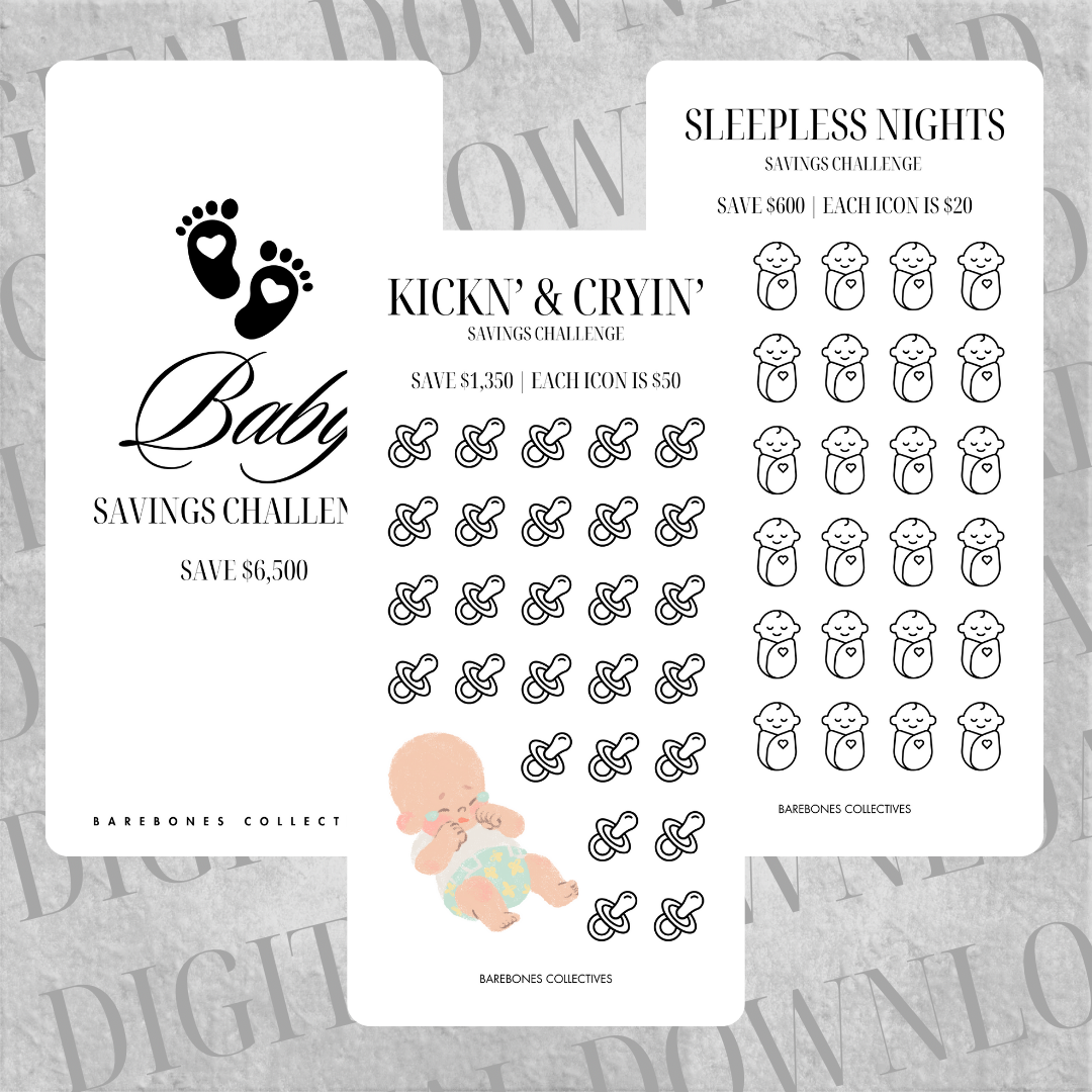 Baby Savings Challenge Set DIGITAL DOWNLOAD