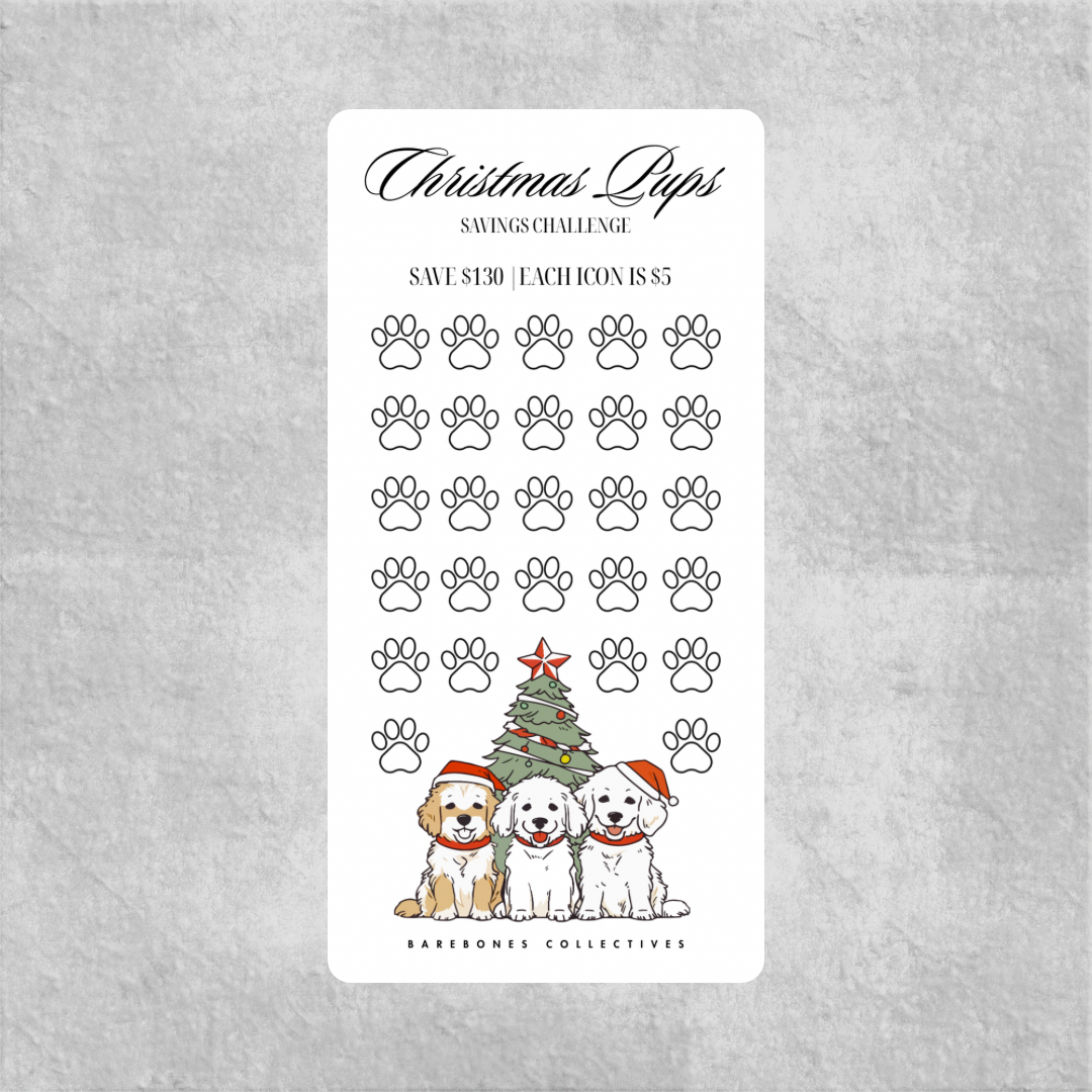Christmas Pup Savings Challenge Save $130