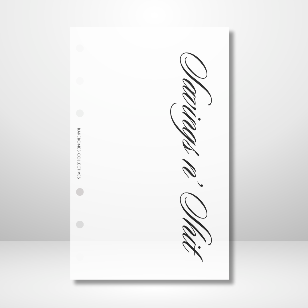 Savings N Shit Matte Vellum Dashboard