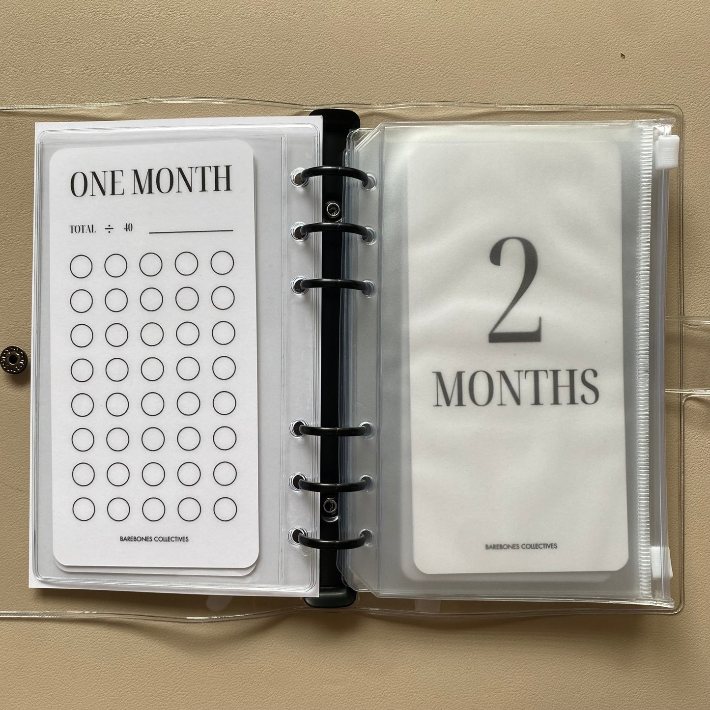 One-Six Month Emergency Fund A6 Savings Challenge Binder Bundle