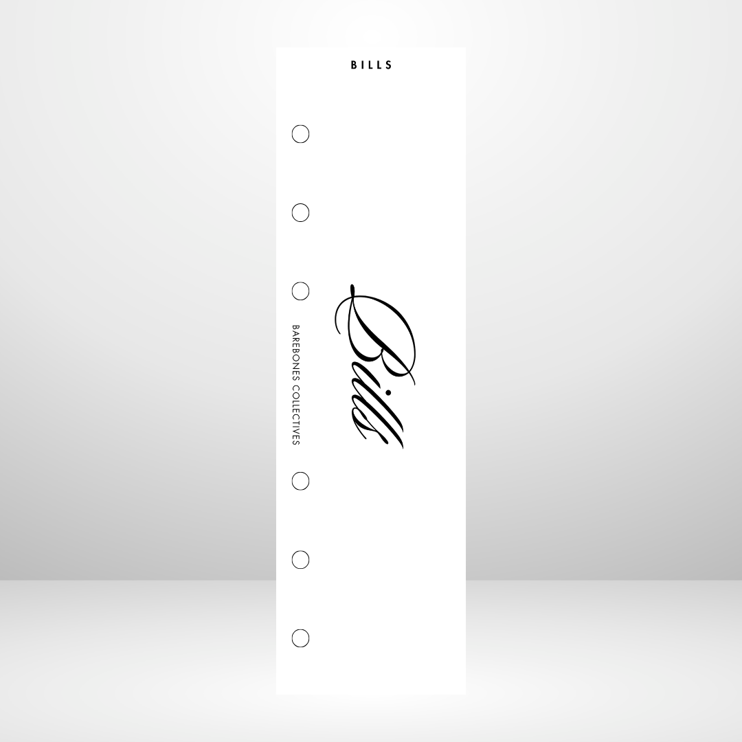 Bills Personal Size Binder Bookmark