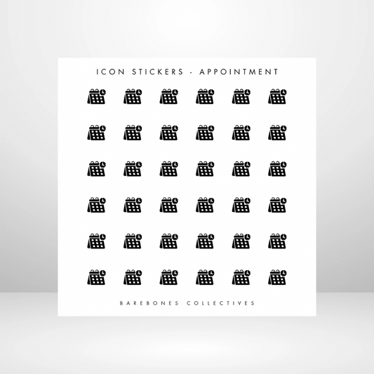 Appointment Icon - Planning Sticker Sheet