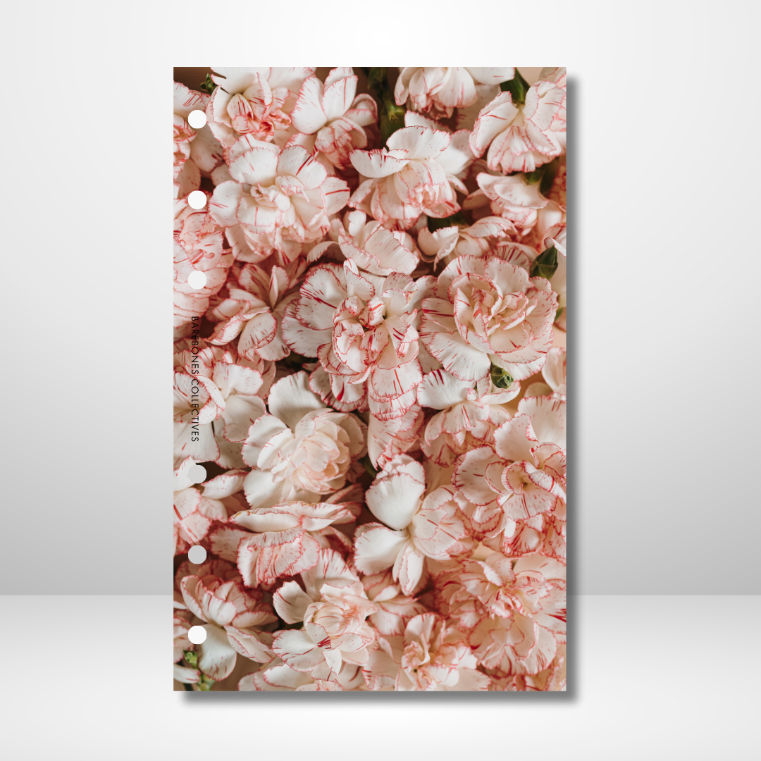 Pretty Pink Flowers Linen Dashboard