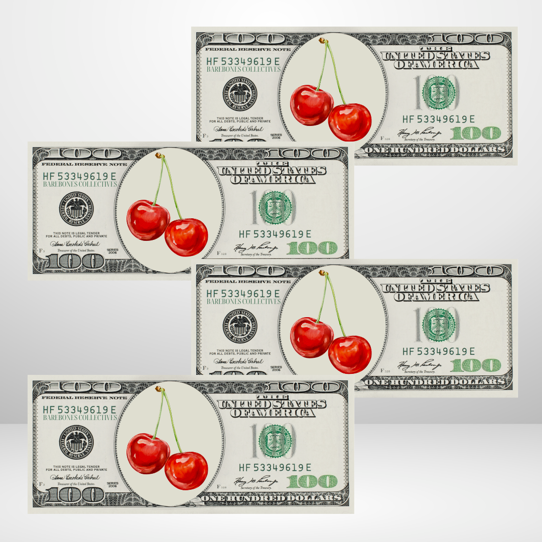 Cherry Cash Place Holders $100 Sets of 4