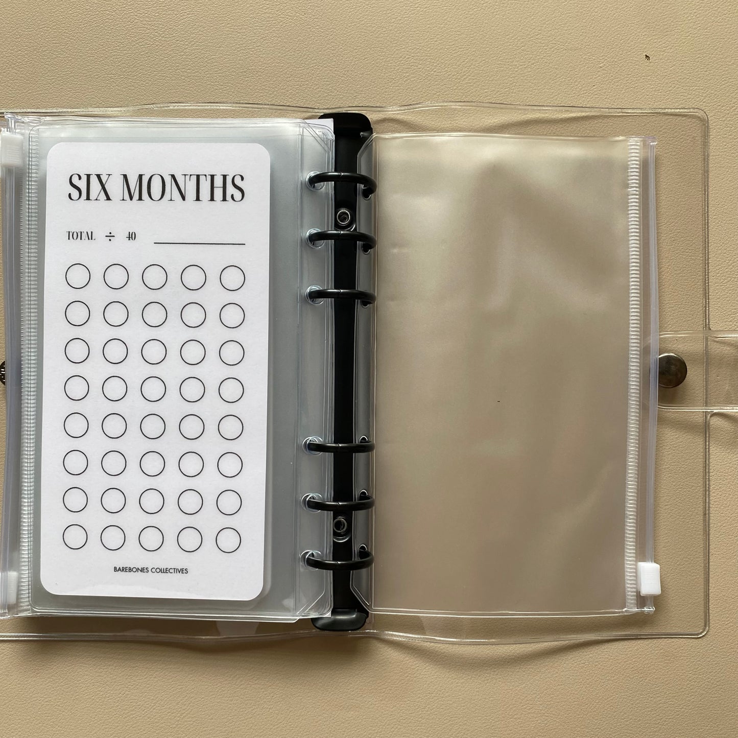 One-Six Month Emergency Fund A6 Savings Challenge Binder Bundle