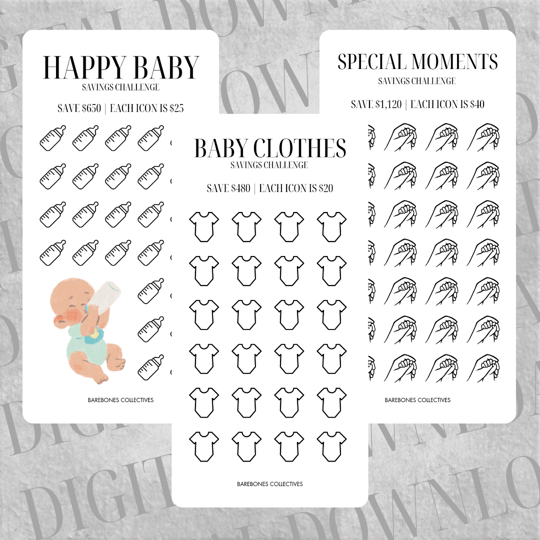 Baby Savings Challenge Set DIGITAL DOWNLOAD