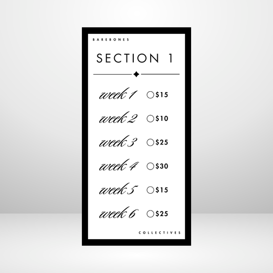 52 Week Barebones Savings Challenge Set 10