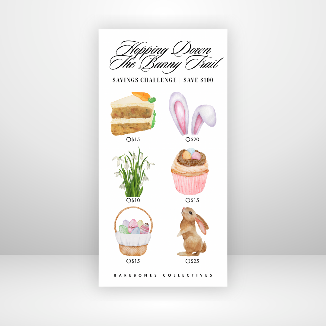 Hopping Down The Bunny Trail Savings Challenge Save $100