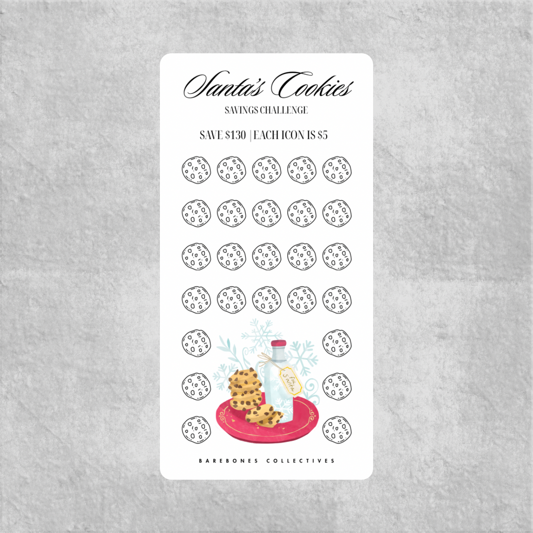 Santa’s Cookies Savings Challenge Save $130