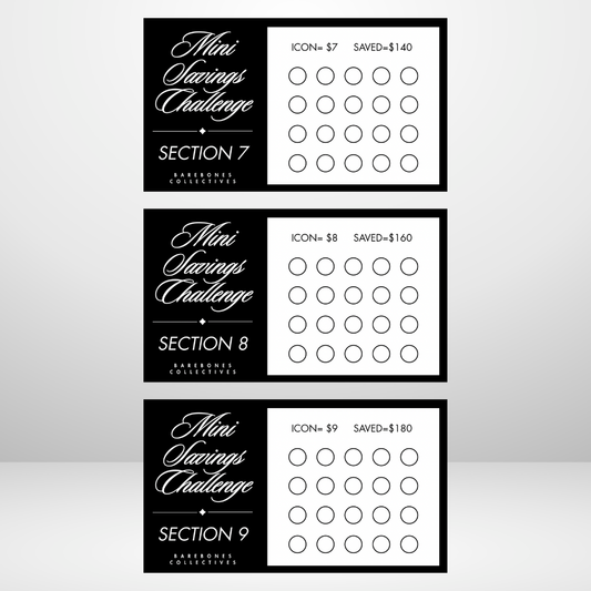 Mini Saving Challenges and Envelopes Bundle