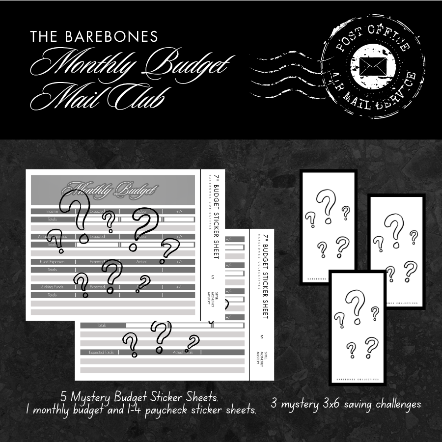 The Barebones Monthly Mail Club