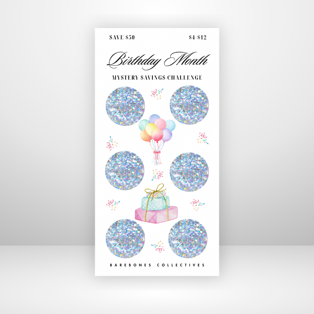 Birthday Month Mystery Scratch Off Savings Challenge Save $50