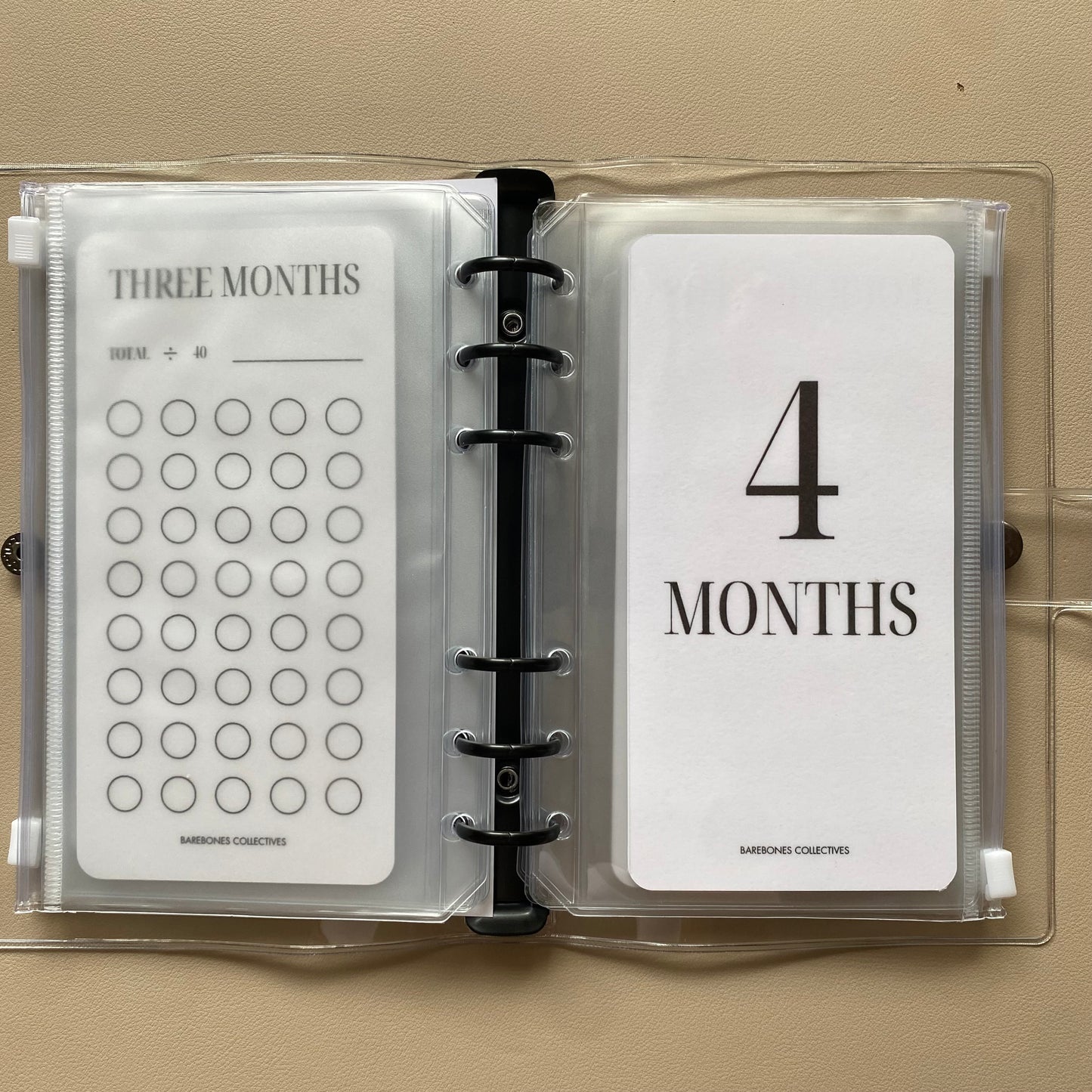 One-Six Month Emergency Fund A6 Savings Challenge Binder Bundle