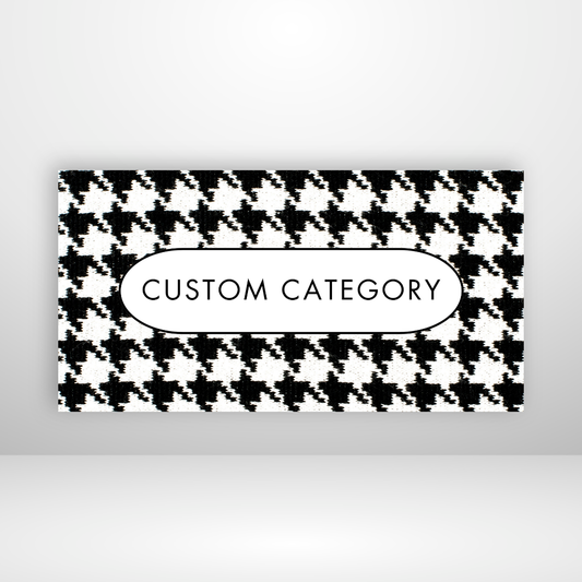 Houndstooth Coverage Cash Envelopes Labels Set of 3