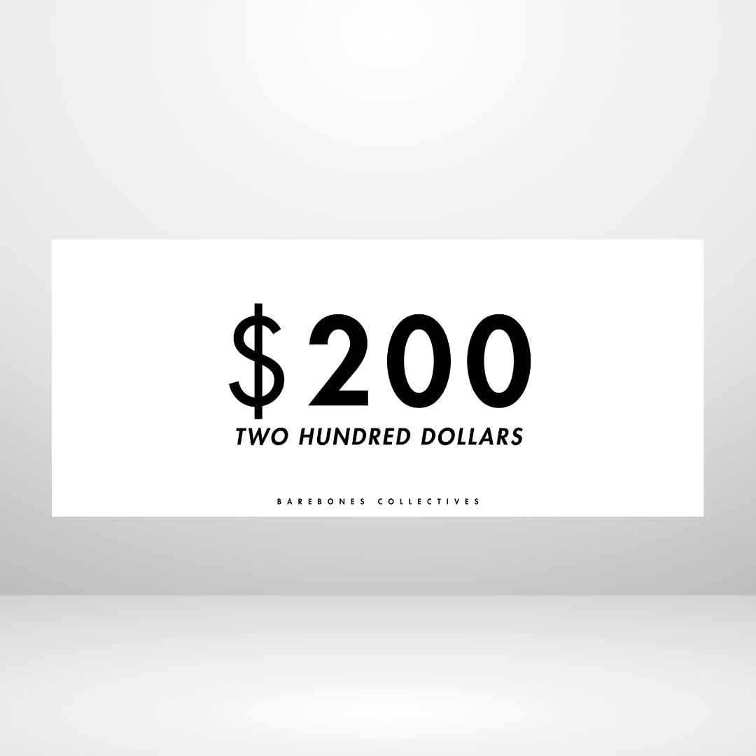 $100 - $50,000 - Frosted Matte Set of 4 Cash Place Holders