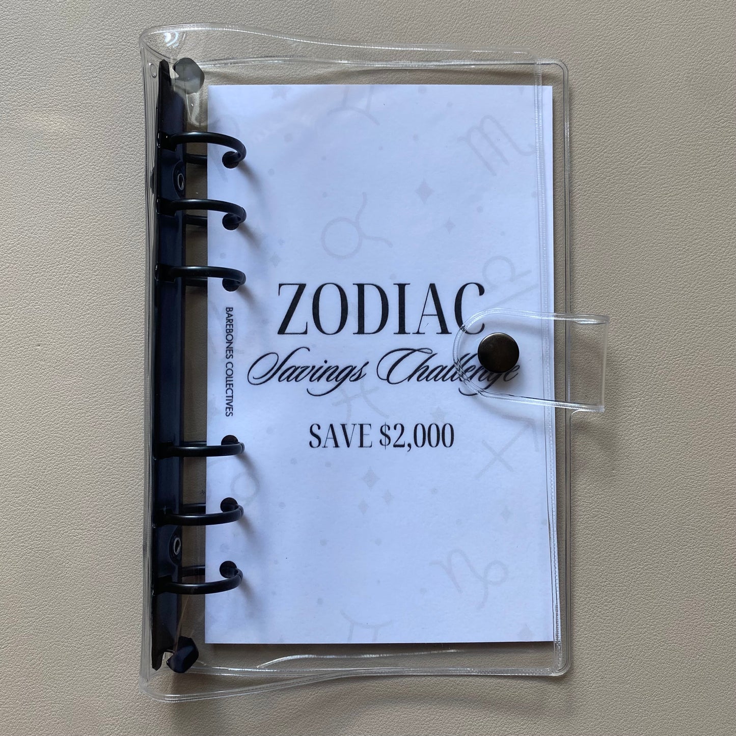 Zodiac A6 Savings Challenge Binder Bundle