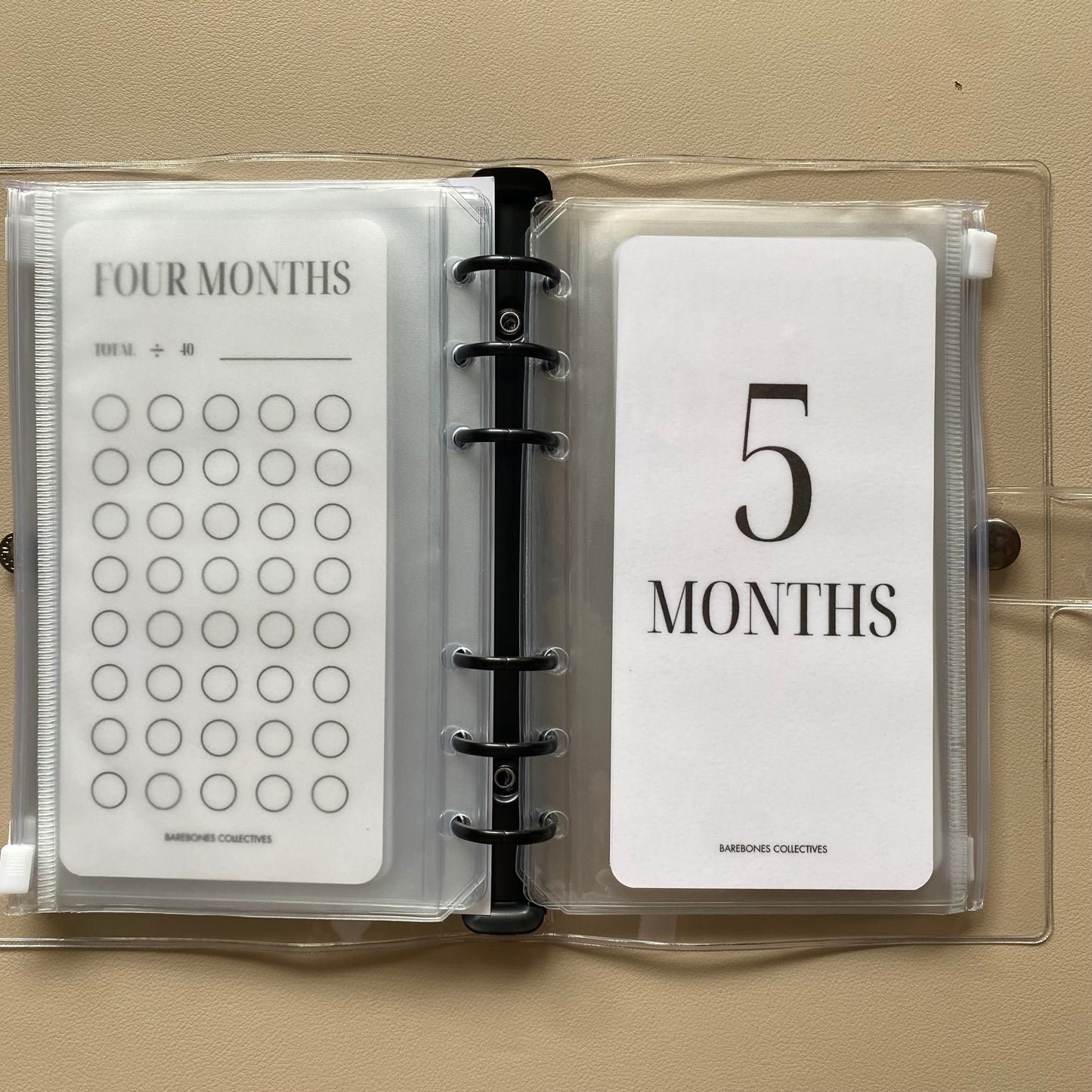 One-Six Month Emergency Fund A6 Savings Challenge Binder Bundle