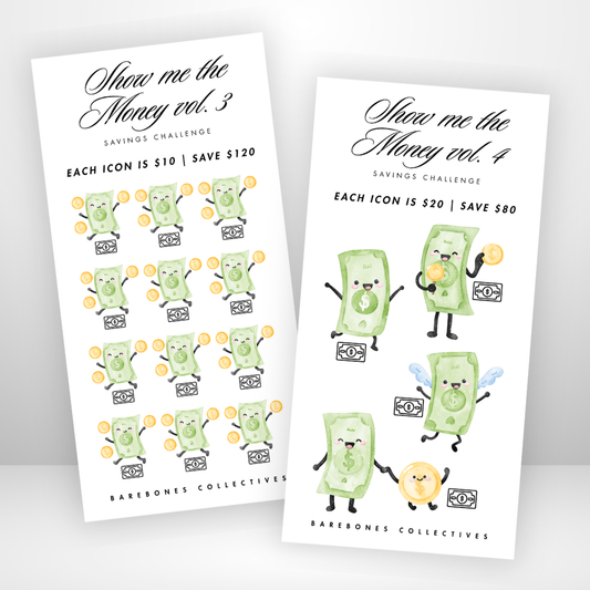 Show Me The Money Savings Challenge & Envelope Set