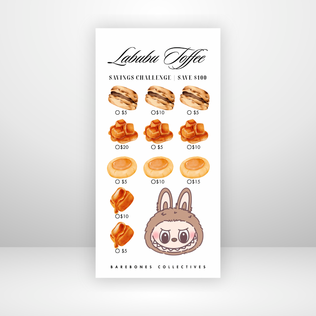 Labubu Exciting Macaron Savings Challenges Save $100