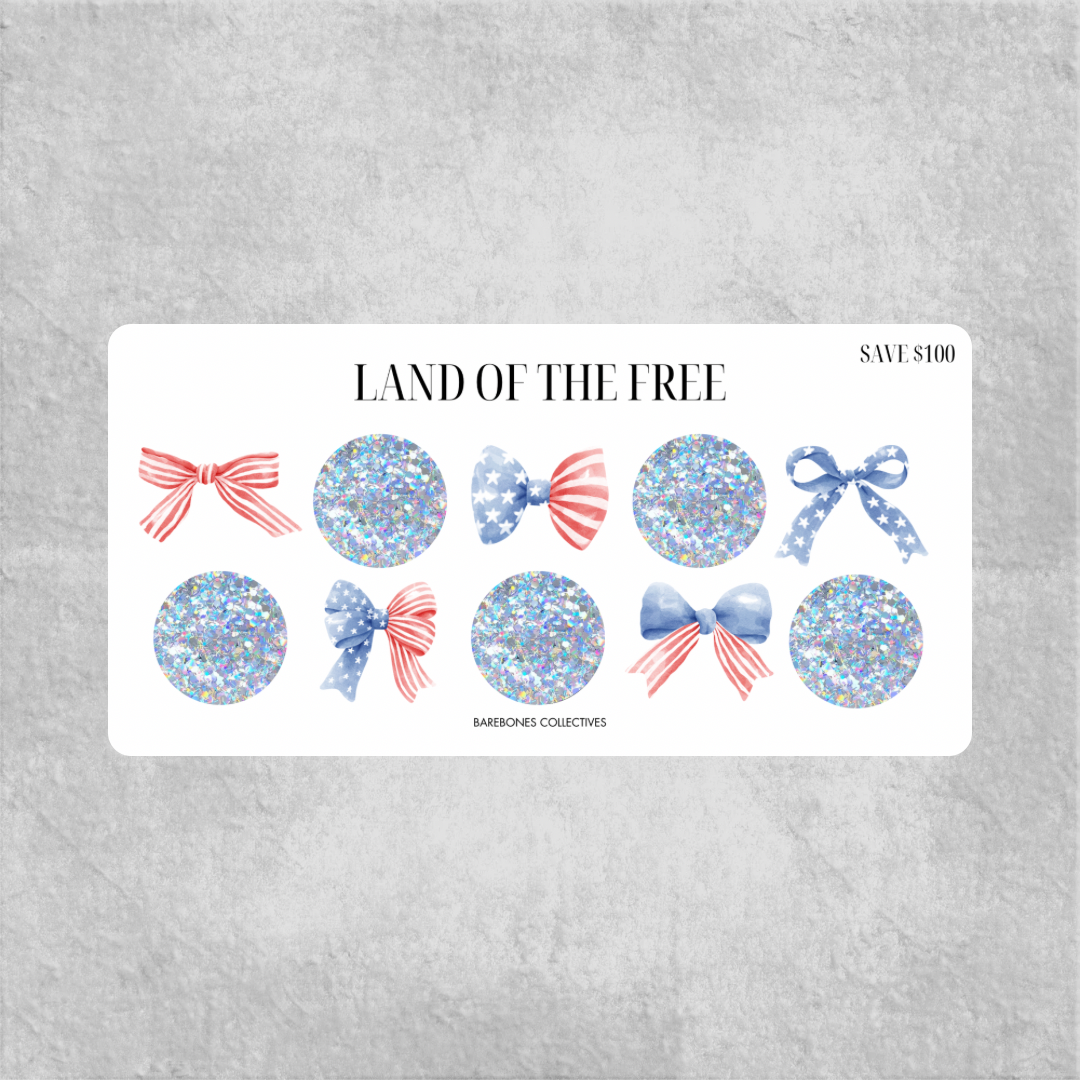 Land of the Free Mystery Scratch Off Savings Challenge Save $100 - A6 Savings