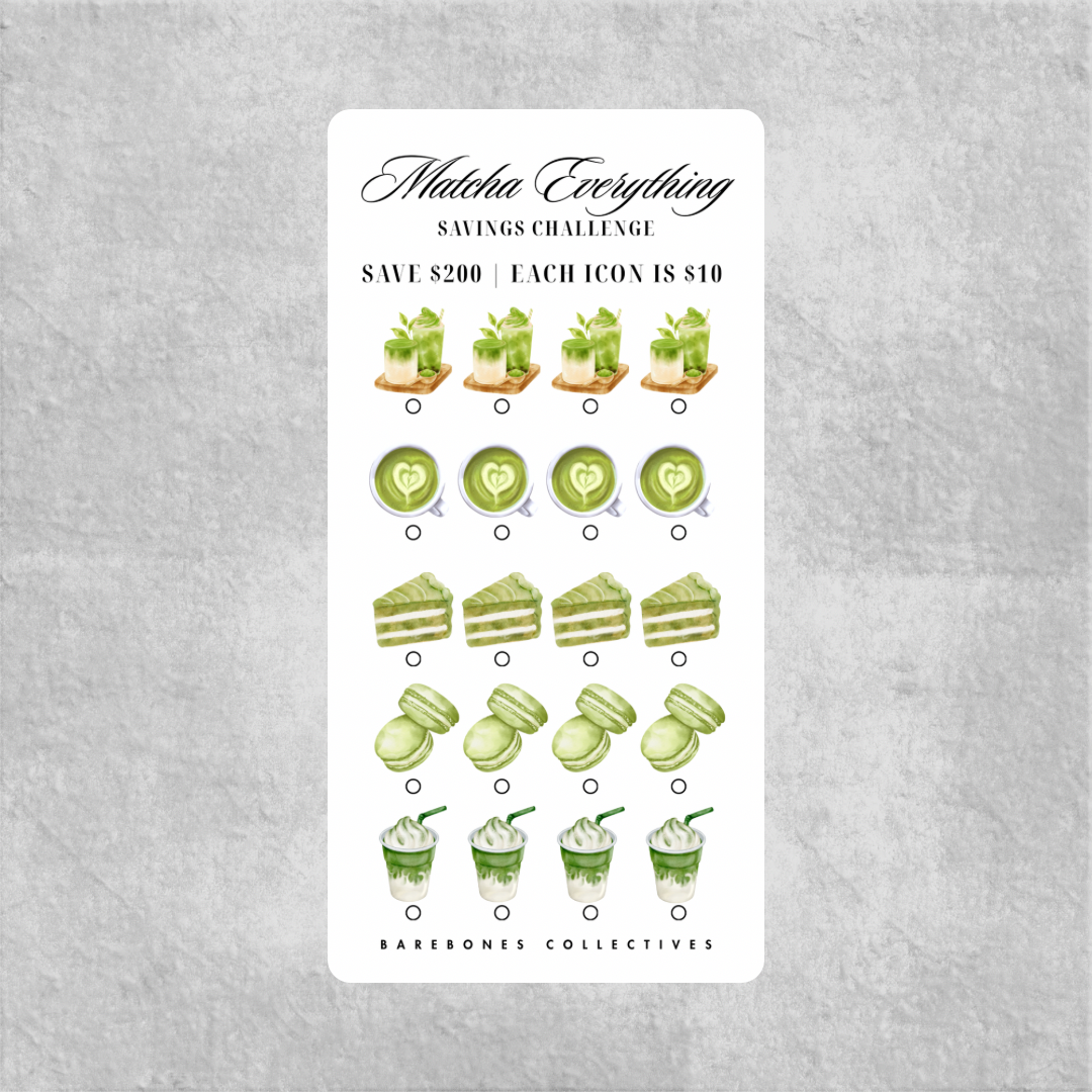 Matcha Everything Savings Challenge Save $200