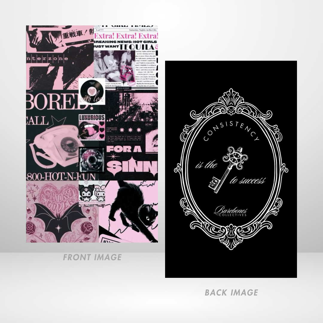 Pink Collage Dashboard