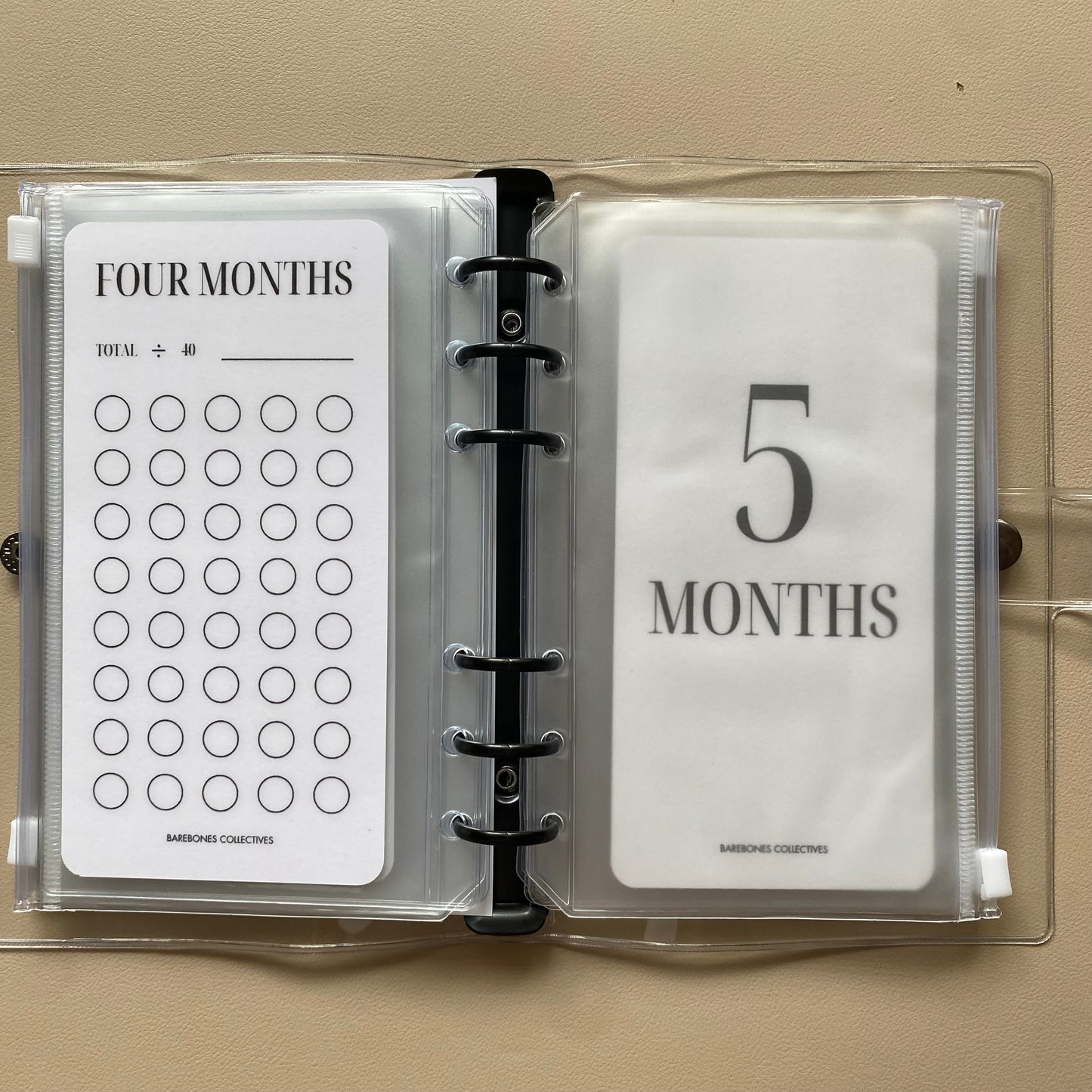 One-Six Month Emergency Fund A6 Savings Challenge Binder Bundle