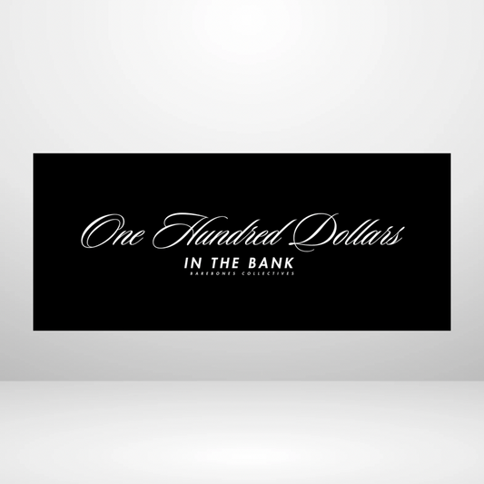 Barebones Minimal Noir $100 - $1,000 Cash Place Holders