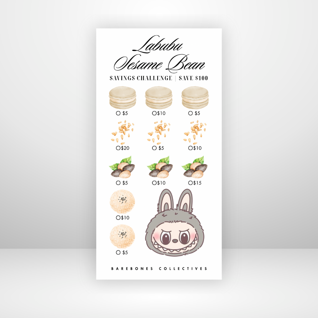 Labubu Exciting Macaron Savings Challenges Save $100