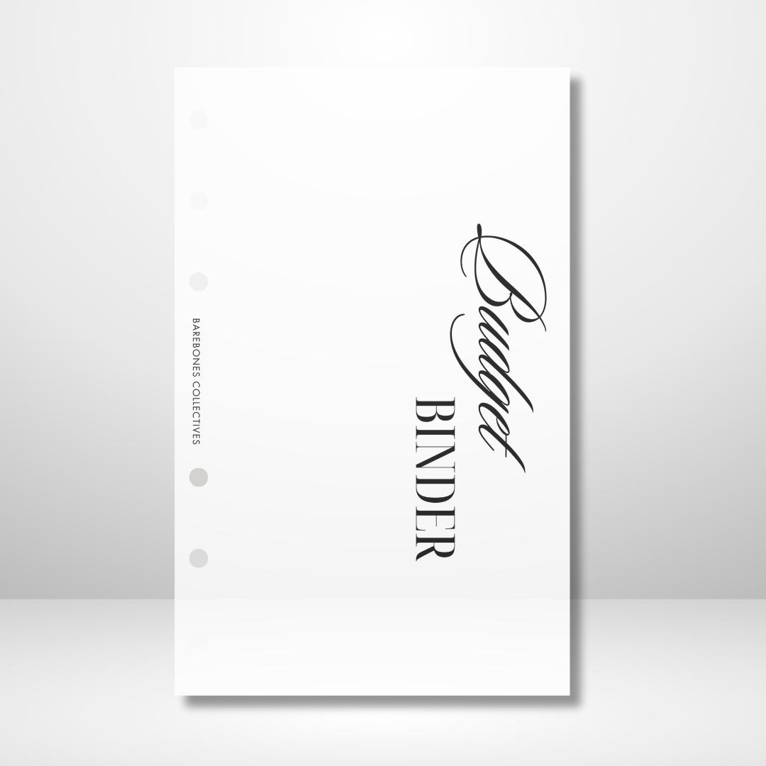 Budget Binder Matte Vellum Dashboard