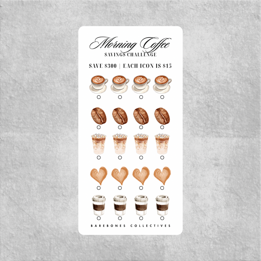 Morning Coffee Savings Challenge Save $300