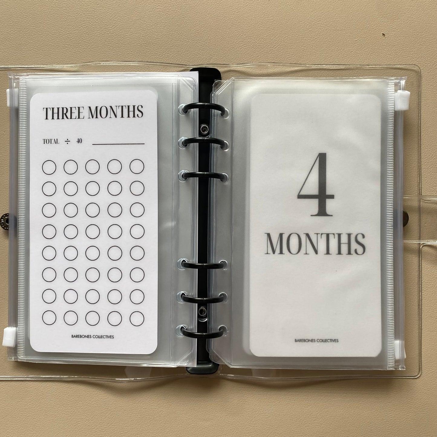 One-Six Month Emergency Fund A6 Savings Challenge Binder Bundle