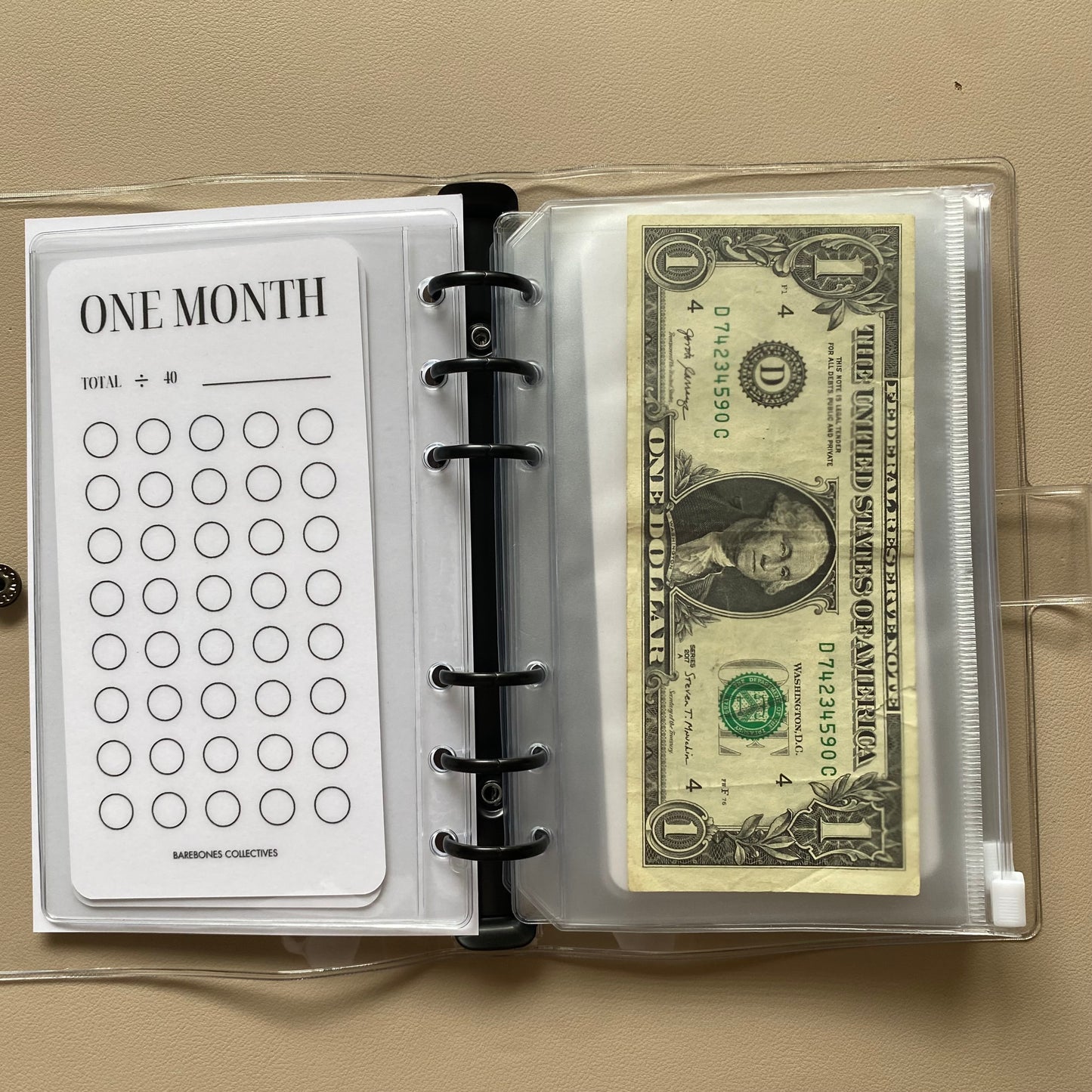 One-Six Month Emergency Fund A6 Savings Challenge Binder Bundle