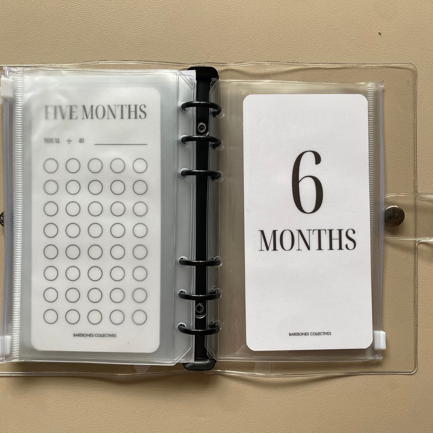One-Six Month Emergency Fund A6 Savings Challenge Binder Bundle