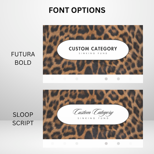 Leopard Fur Handmade Cash Envelope Set of 3